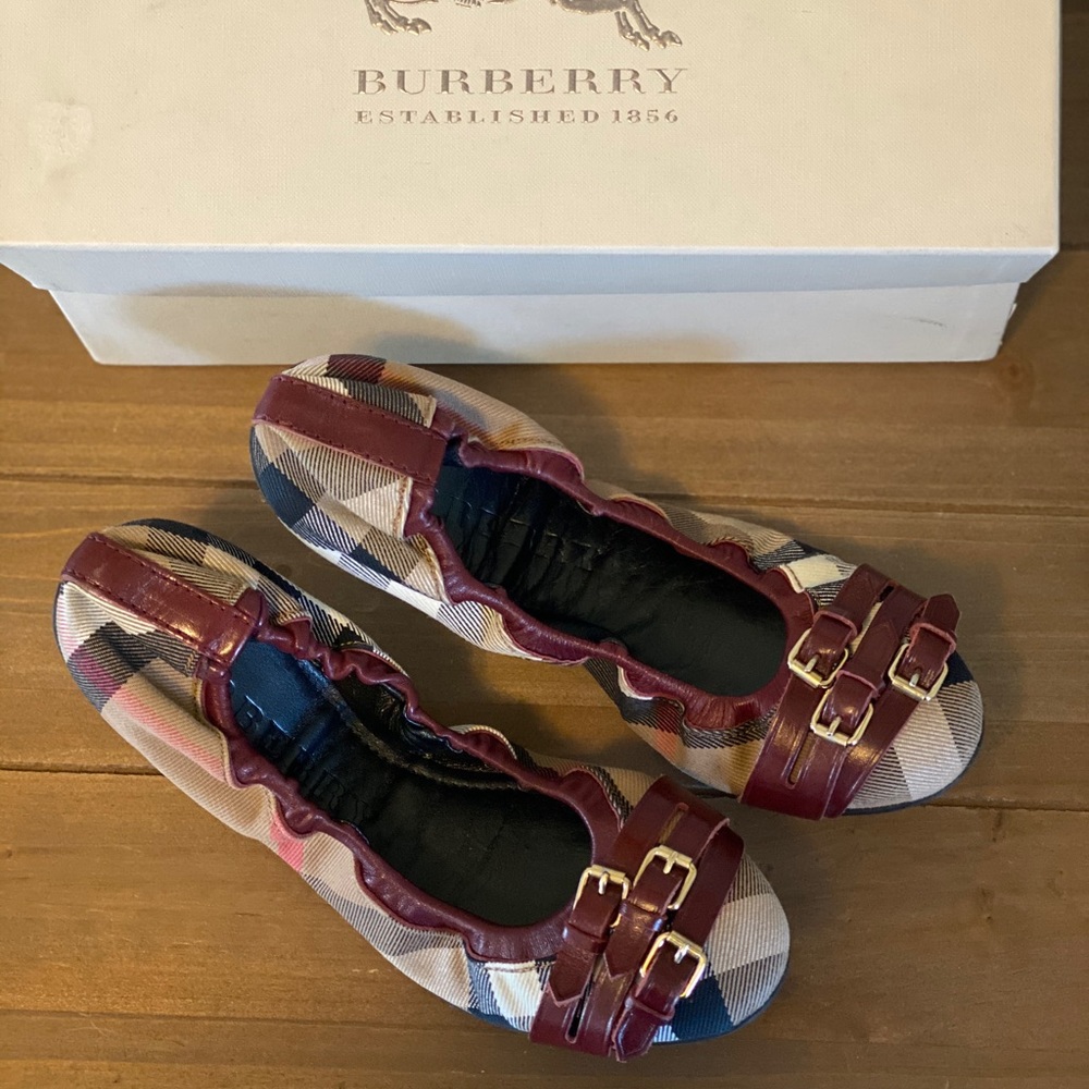 Burberry Bridle Housecheck ballerin…